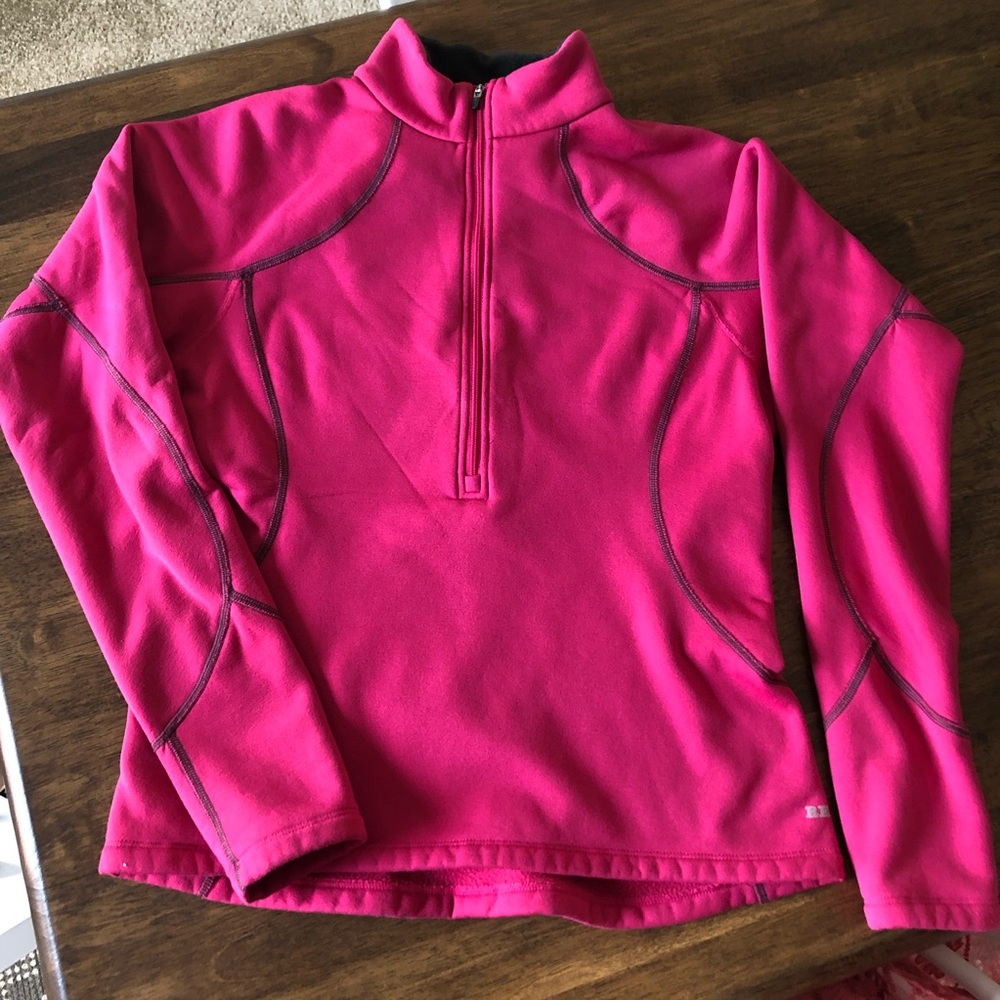 REI Hot Pink Half Zip Pullover Size Medium